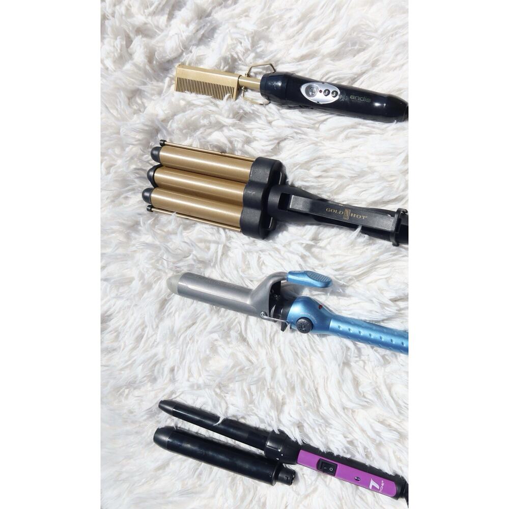 Professional Hair Styling Tools Bundle BaBylissPRO Gold N Hot Andis Tyche